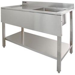 Lavandino Commerciale Da Cucina In Acciaio Inossidabile Con 1 Vasca E Sgocciolatoio A Sinistra en oferta