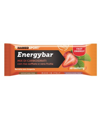 NamedSport Energybar Strawberry Integratore Alimentare Barretta 35g (scade 01/2021)