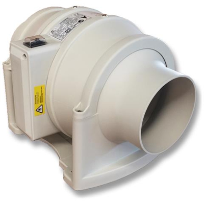 Qmf100st - Ventilatore Elico-centrifugo In Linea Diam. 97mm - 32/32w - 234/205m3 / h - Cod. 002845 - 2 Velocità E Timer