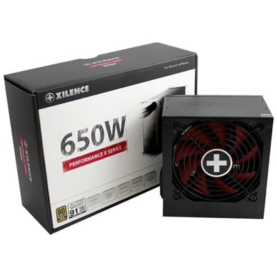 Alimentatore PC XP650R9 Certificazione 80 Plus Gold ATX Potenza 650 W Colore Nero / Rosso