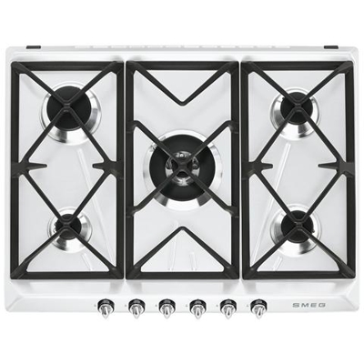 Piano Cottura SR975BGH Serie Victoria a Gas 5 Fuochi Gas Colore Bianco