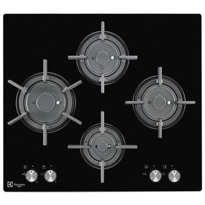 Piano Cottura PVF 645 UON a Gas 4 Fuochi Gas Colore Nero