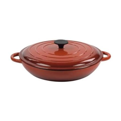 Tegame In Ghisa Smaltata Linea Normandie Con Coperchio, Diam. 31cm características