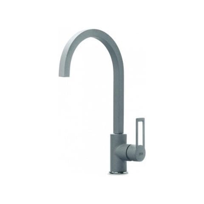 Miscelatore Monocomando con canna girevole Bridge 19x35 cm Granitek Colore Grigio Cemento 48