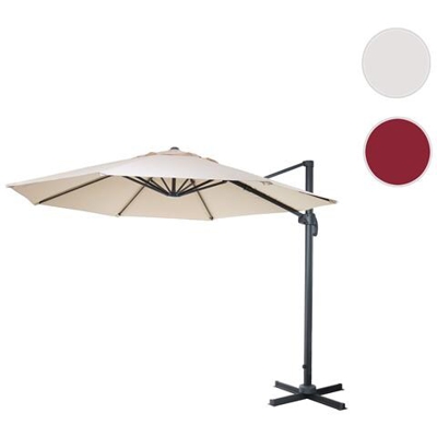 Ombrellone Parasole Hwc-a96 Rotondo 3,5m Avorio Senza Base