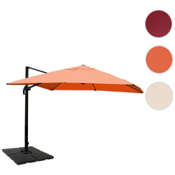 Ombrellone Parasole Hwc-a96 3x4m Alluminio Arancio Con Base en oferta