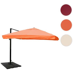 Ombrellone Parasole Hwc-a96 3x4m Alluminio Con Volante Arancio Girevole Con Base precio