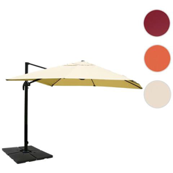 Ombrellone Parasole Hwc-a96 3x4m Alluminio Avorio Girevole Con Base características