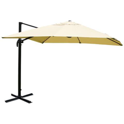 Ombrellone Parasole Hwc-a96 3,5x3,5m Alluminio Avorio Girevole Senza Base características