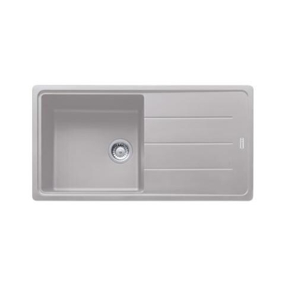 Lavello BFG61197AL 1 Vasca Gocciolatoio Reversibile Dimensioni 97 x 50 cm Colore Alluminio Serie Boston