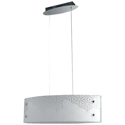 I-EXAGON / S65 - Lampadario a sospensione con decori floreali 30 watt