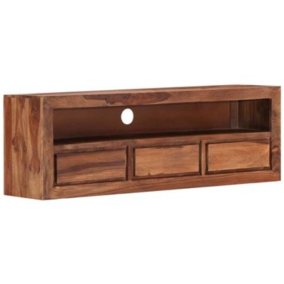 Mobile Porta Tv 120x30x40 Cm In Legno Massello Di Sheesham