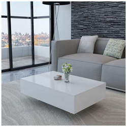 Tavolino Da Caffè Lucido Bianco en oferta