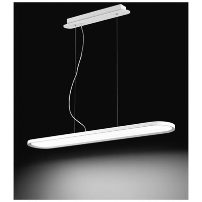 Sospensione in metallo verniciato colore bianco