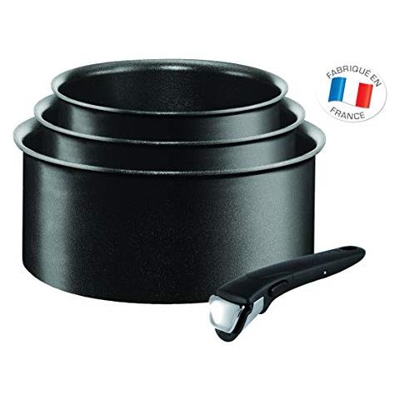 L6509502 Ingenio Expertise Padella in Alluminio, Set 4 pezzi, 20 / 18 / 16 cm