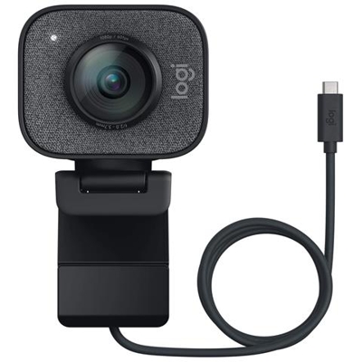 Webcam STREAMCAM per Streaming Live e Creazione Contenuti in Full HD 1080p / 60 fps USB-C Colore Grafite