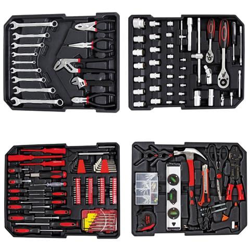 Cassetta Degli Attrezzi, Strumenti Per Il Fai Da Te, Con Custodia Di Alluminio E Manico Telescopico, 251 Strumenti, Materiale: Acciaio Al Carbonio características