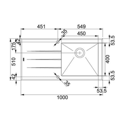 Lav. Crystal 100x51 Bianco 85895072 en oferta