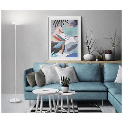 Lampada A Piantana Bianca Con Led 24w