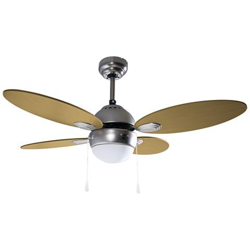Ventilatore a Soffitto AR5A107W 4 Pale in Legno Diam. 107 cm con Luce precio