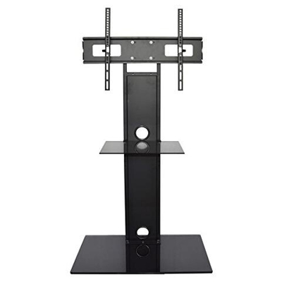 Helios3255 Mobile Tv Con Attacco Per Manubrio Schermi Piatti 32 ''''55 (di 82 Centimetri A 140 Cm) Nero