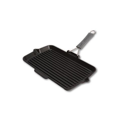 Bistecchiera in Ghisa Rettangolare con Manico Diamesione 34x21 cm Colore Nero precio