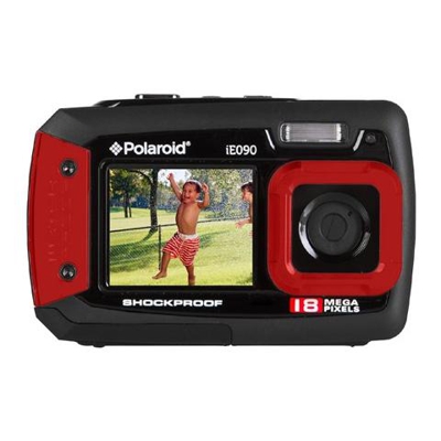 iE090, Batteria, Fotocamera compatta, MicroSD (TransFlash) , Resistente agli urti, Resistente all'acqua, Rosso