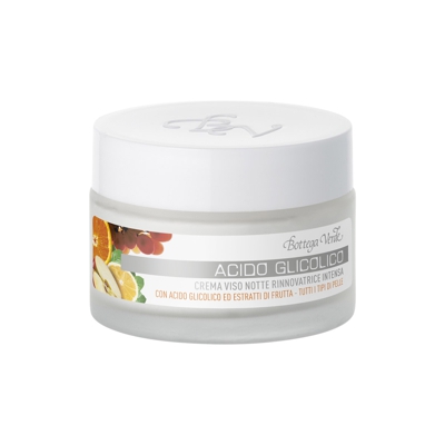 Acido Glicolico - Crema facial noche renovadora intensa con ácido glicólico y extractos de frutas (50 ml)