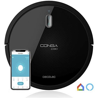 Robot Aspirapolvere Wifi Conga 1090 Connected Colore Nero