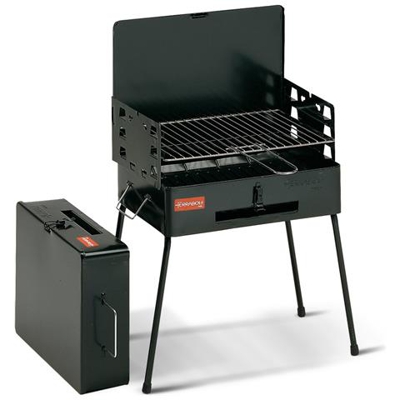 Pic Nic, Carrello, Metallo, Nero, Rettangolare, Acciaio, Acciaio
