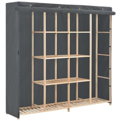 Armadio Grigio 173x40x170 Cm In Tessuto en oferta