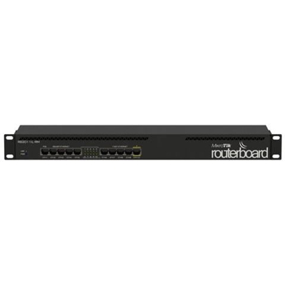 RB2011IL-RM, Nero, -35 - 65 °C, 10/100/1000Base-T (X) , AR9344-DC3A-R, Ethernet (RJ-45)