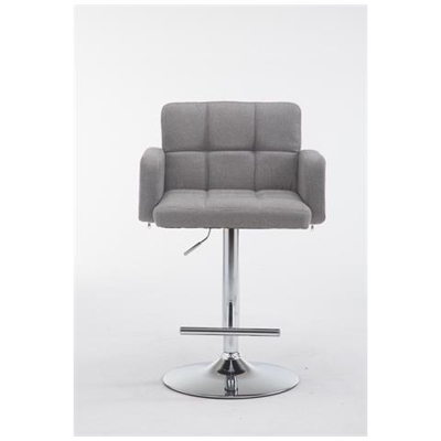 Sgabello Los Angeles, Stoff Grigio