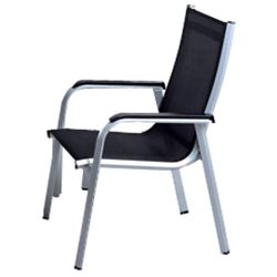 Sedia in Alluminio Textilene Colore Nero precio