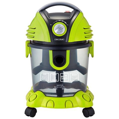 Aspirapolvere per solidi e liquidi Wet&Dry 1400w, filtro Hepa e filtro acqua, più regolatore di potenza