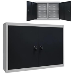 Armadio A Parete Stile Industriale In Metallo Grigio Nero precio