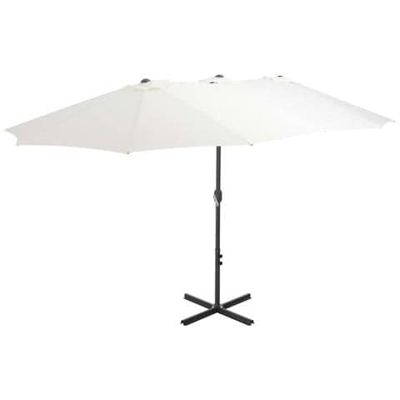Ombrellone Da Esterni Con Palo In Alluminio 460x270 Cm Sabbia