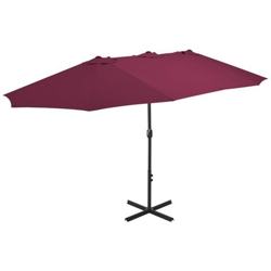 Ombrellone Da Esterni Con Palo In Alluminio 460x270 Cm Bordò características
