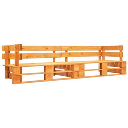 Divano Da Giardino Su Pallet 2 Posti Marrone Miele In Legno precio
