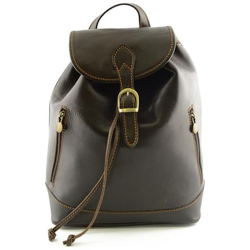 Zaino In Pelle Donna Colore Moro - Pelletteria Toscana Made In Italy - Zaino precio