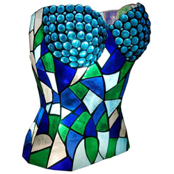 Lampada Corsetto In Vetro Tiffany en oferta