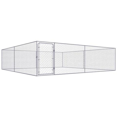 Canile da Esterno in Acciaio Zincato 4x4x1 m