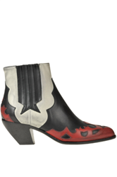 Sunset Flowers texan ankle boots características