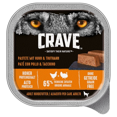 Crave Adult Dog Paté - 300 g Salmone & Tacchino