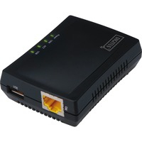 ASSMANN Electronic  DN-13020 server di stampa LAN Ethernet Nero