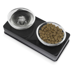 Ciotola Catit Design Glass Diner - nero - 2 x 200 ml, Ø 12 cm características