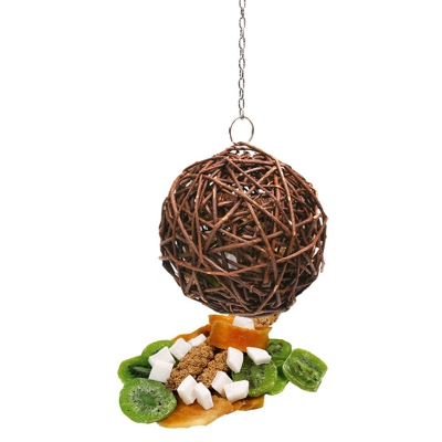 JR Birds Palla in rami di salice con snack alla frutta - Ø 15 cm
