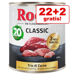 22 + 2 gratis! 24 x 800 g Rocco Classic Trio di Carne Edizione Anniversario - 24 x 800 g características