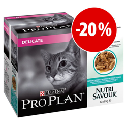 Prezzo speciale! 30 x 85 g Megapack Pro Plan Nutri Savour - Sterilised Pesce en oferta