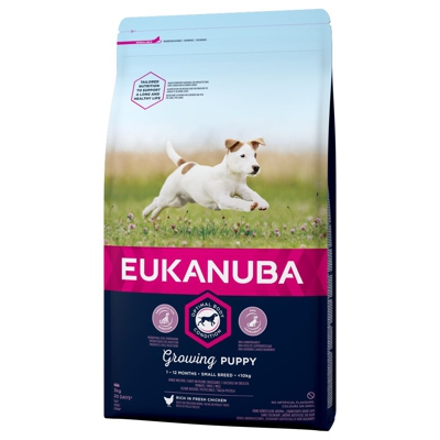 Eukanuba Growing Puppy Small Breed Pollo - Set %: 3 x 3 kg